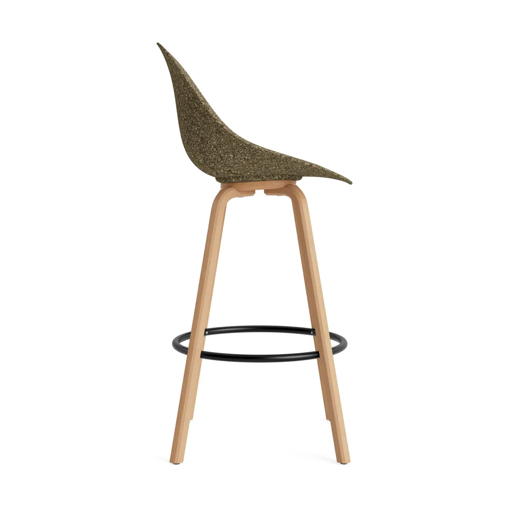 Mat Bar チェア バースツール 75 cm, Seaweed-beech-black steel Normann Copenhagen | ノーマンコペンハーゲン