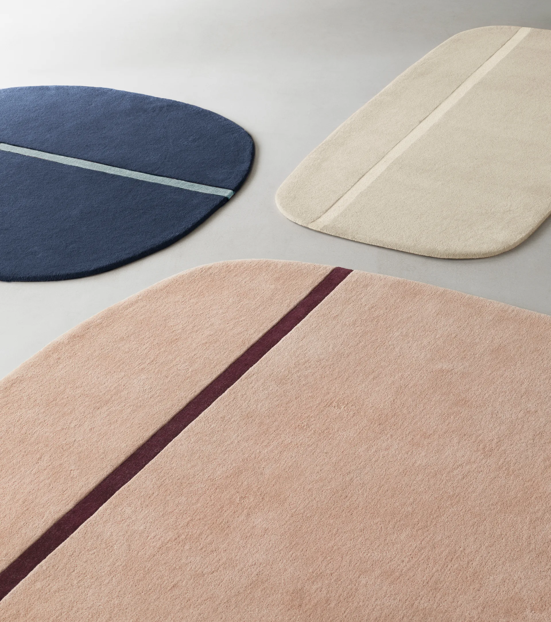 Oona ラグ 140x140 cm, Blue Normann Copenhagen | ノーマンコペンハーゲン