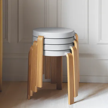Tap ラウンド スツール - Black, black oak legs, Ø35x43 cm - Normann Copenhagen | ノーマンコペンハーゲン