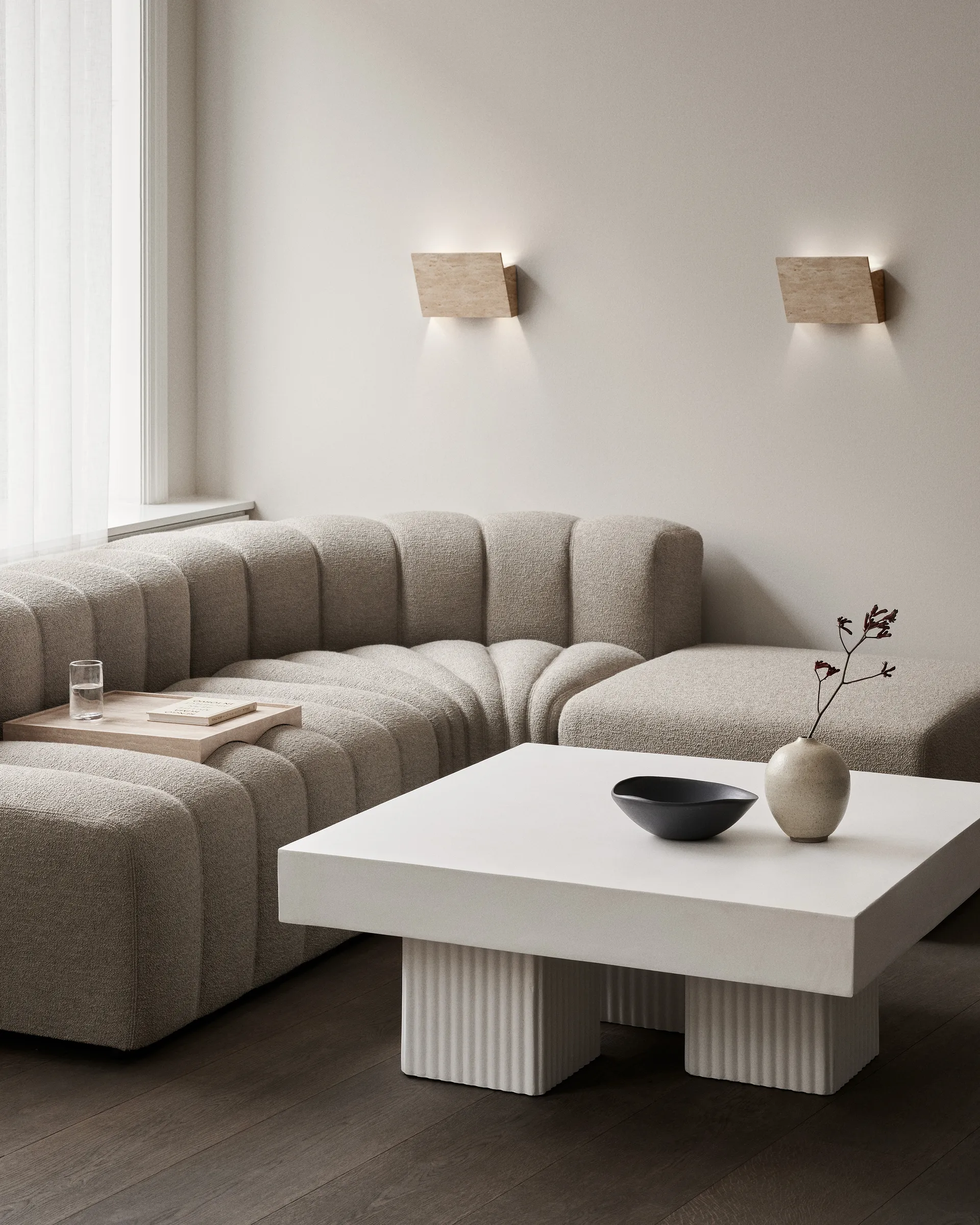 Gallery ウォールランプ, Travertine NORR11