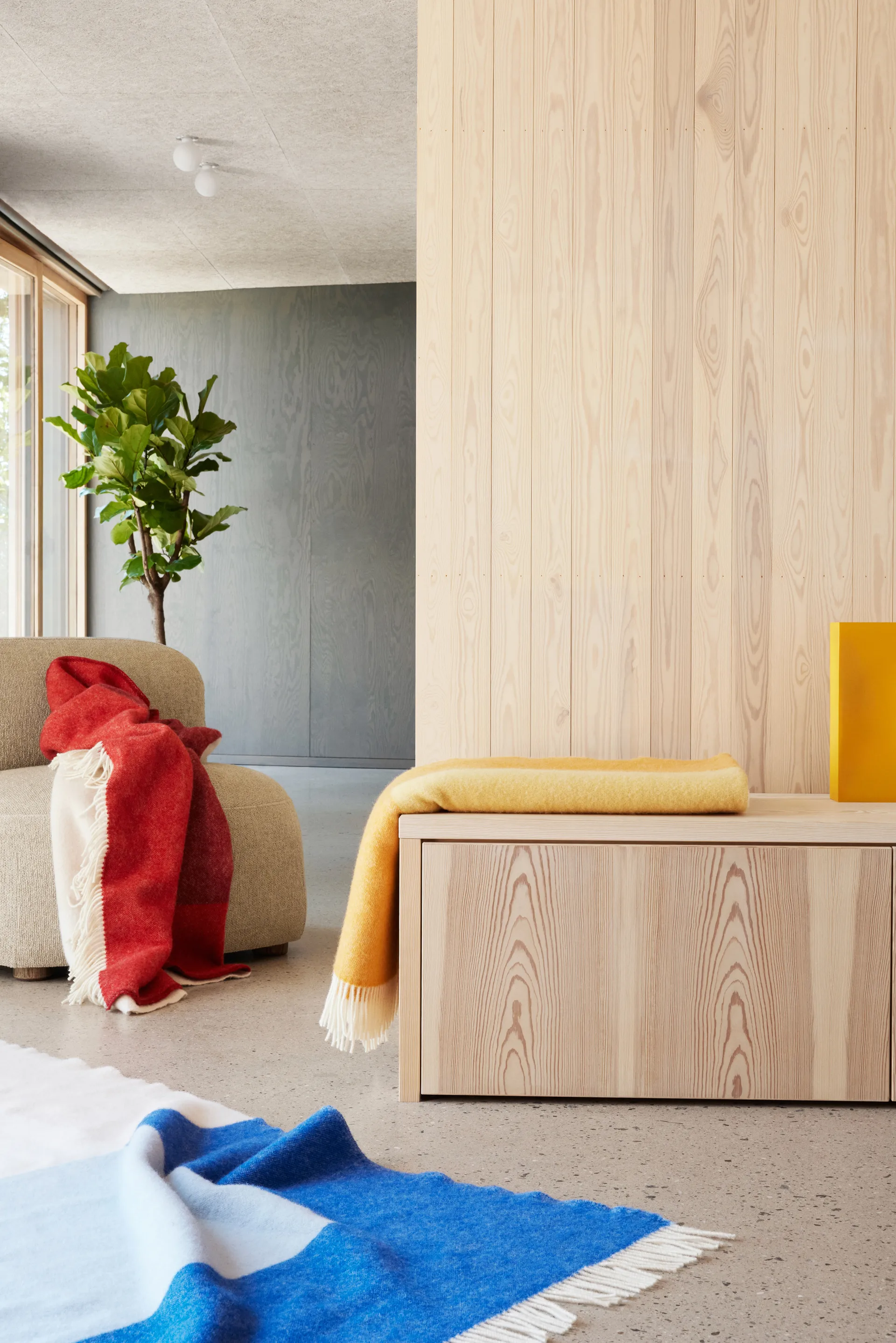 Echo スロー 130x170 cm, Yellow Northern | ノーザン