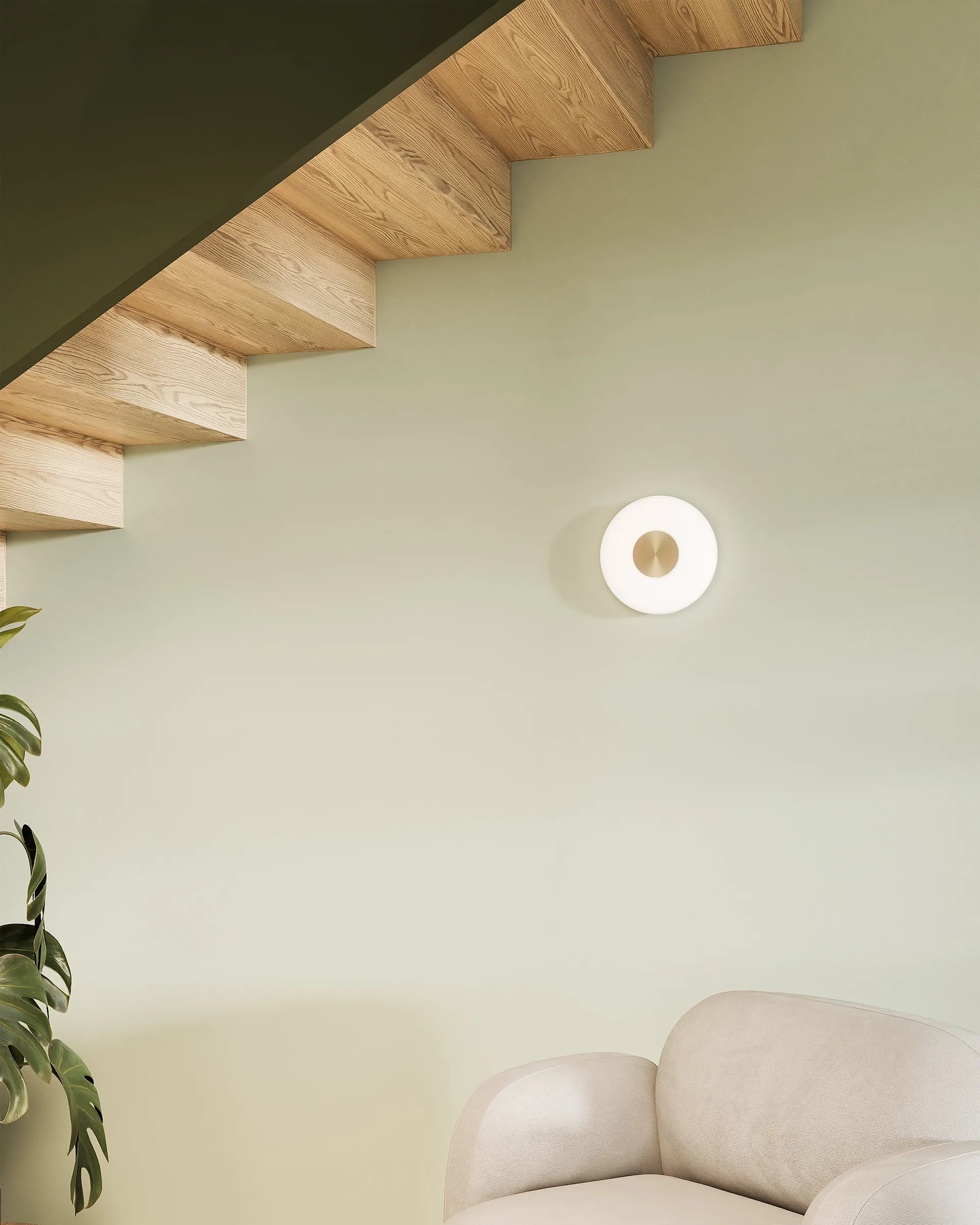 Glint ウォールライト Ø25 cm, Opal glass white Northern | ノーザン