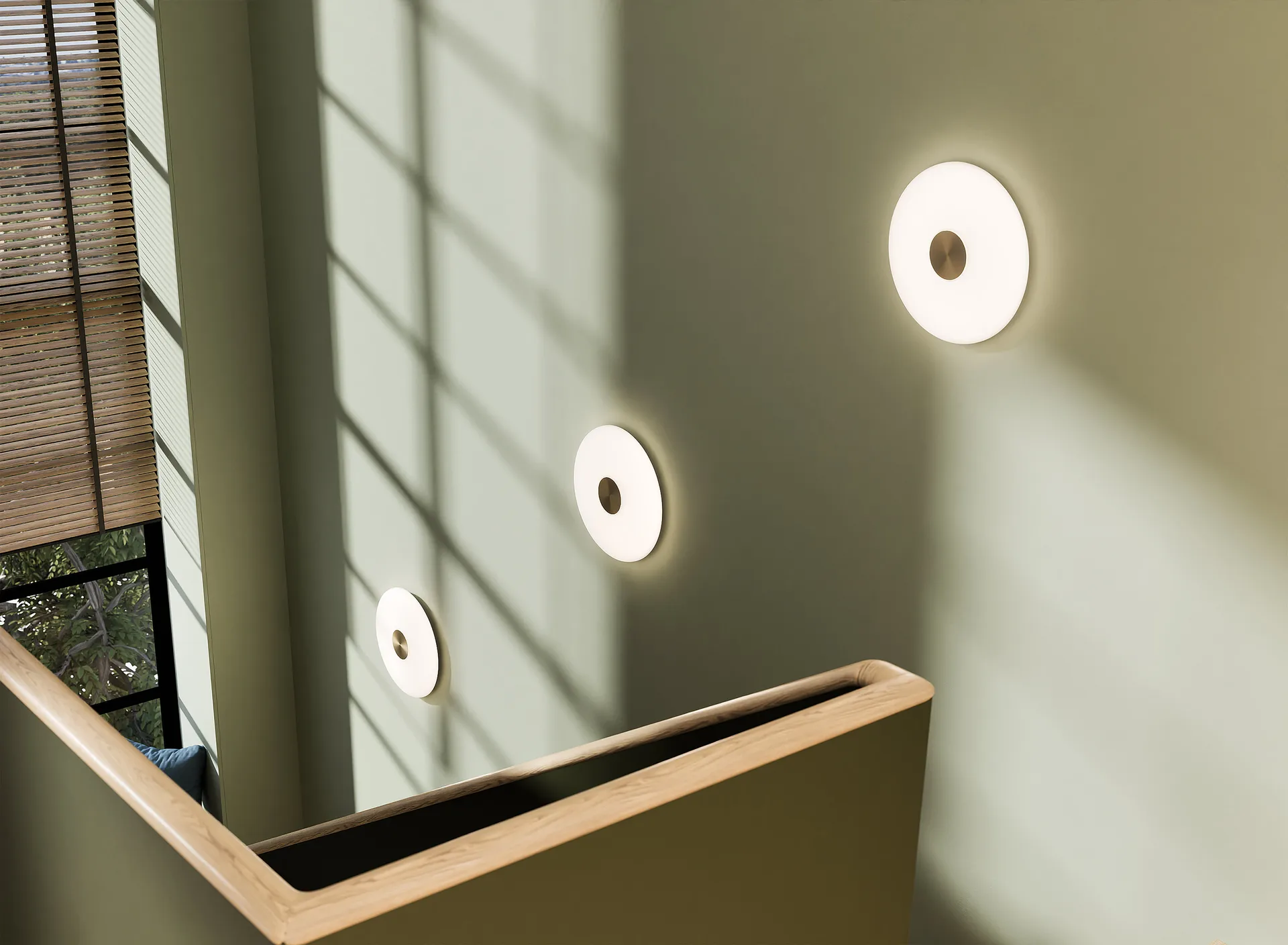 Glint ウォールランプ Ø36 cm, Opal glass white Northern | ノーザン