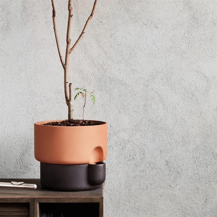 Oasis self-watering 植木鉢 ラージ, darkbrown Northern | ノーザン