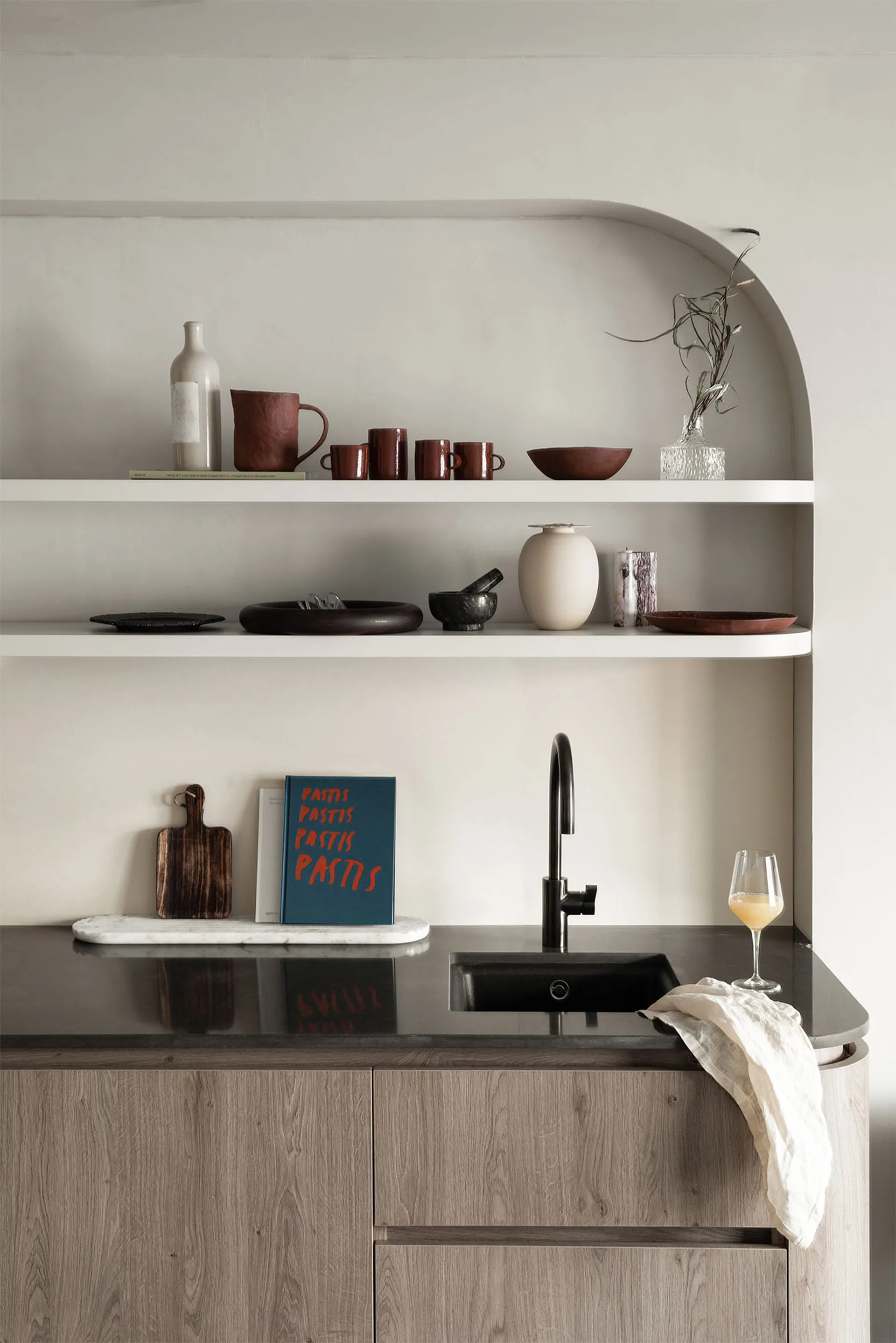 Podium トレイ 65 cm, Mixed white marble Northern | ノーザン