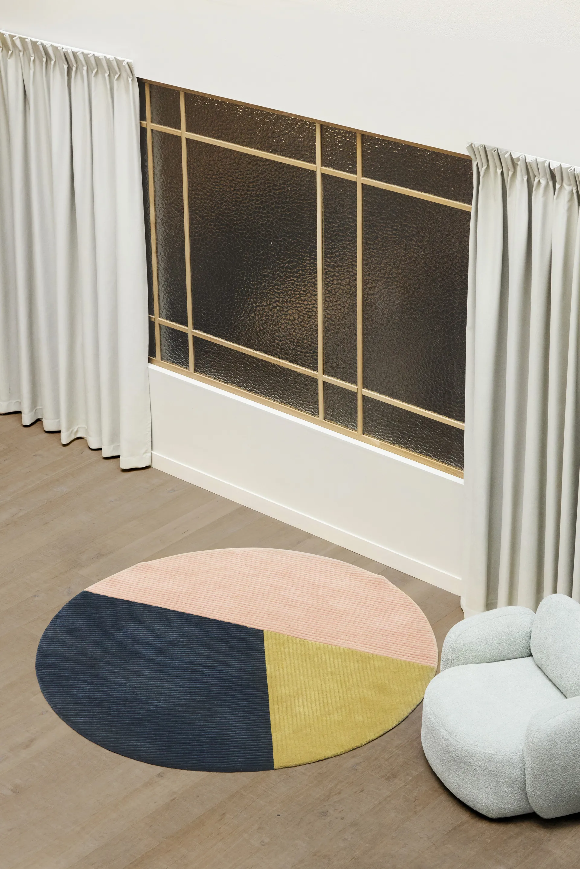 Row ラグ ラウンド Ø200 cm, Trio Northern | ノーザン