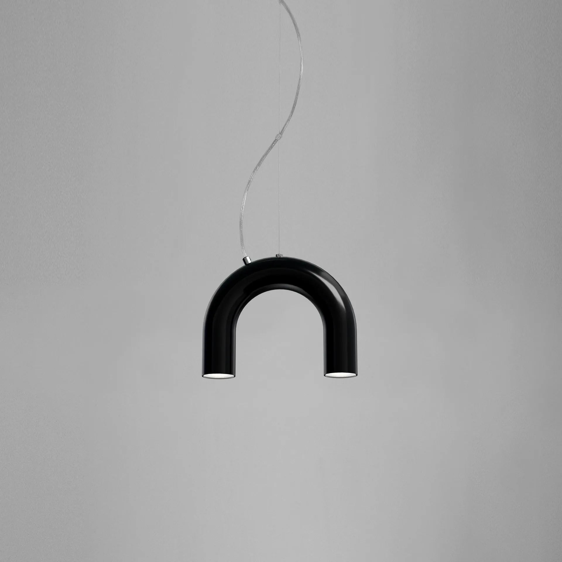 Arch ペンダントランプ シングル, Black, 25.5 cm Oblure
