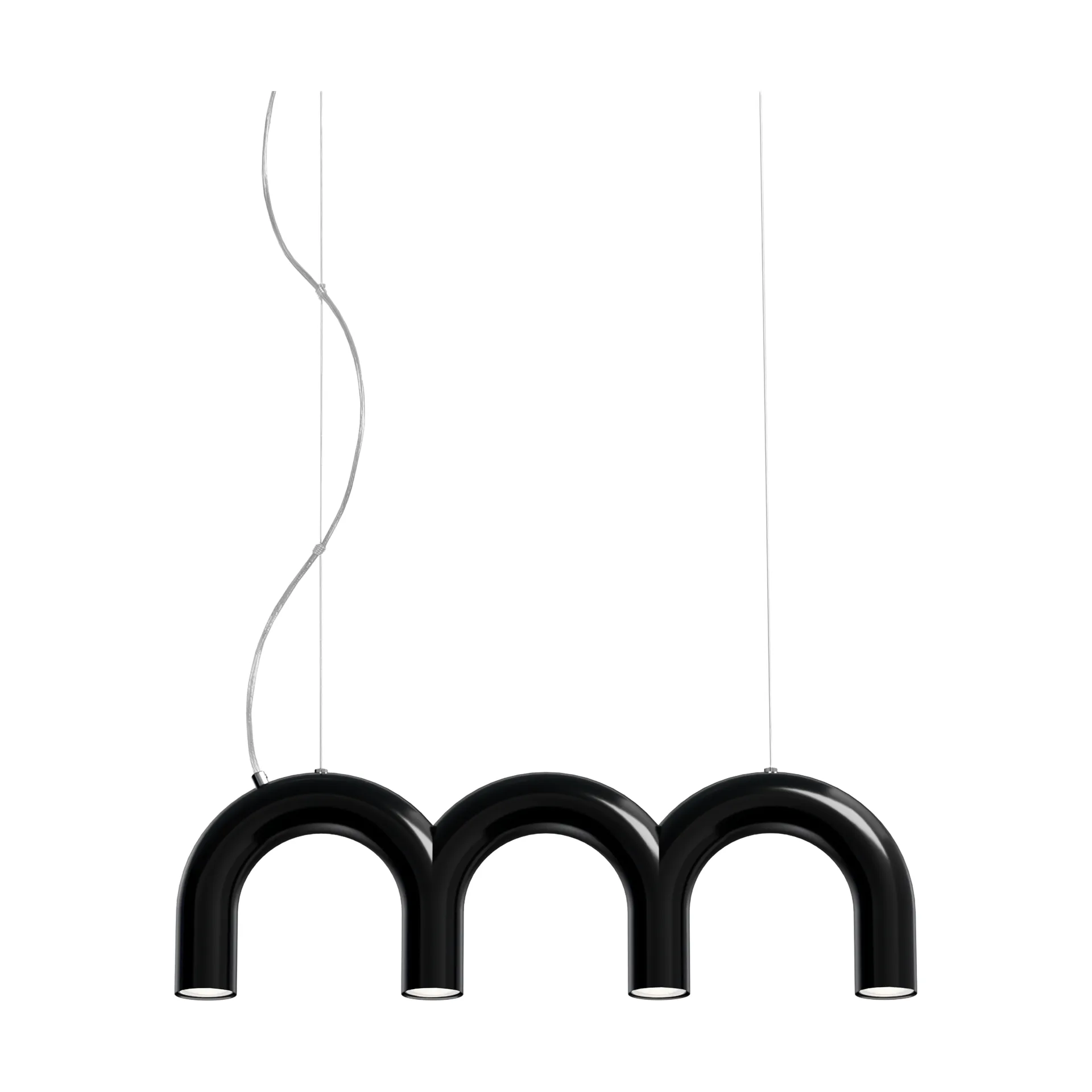 Arch トリプレッタ ペンダントランプ, Black, 65.6 cm Oblure