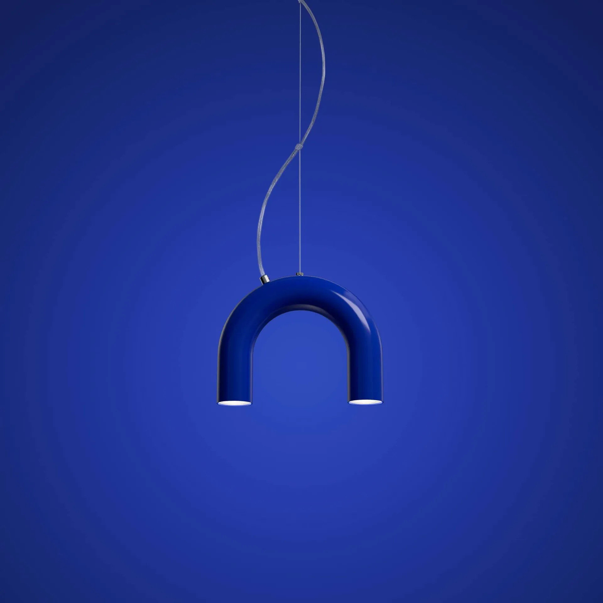 Arch ペンダントランプ シングル, Blue, 25.5 cm Oblure