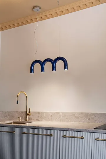 Arch トリプレッタ ペンダントランプ - Blue, 65.6 cm - Oblure
