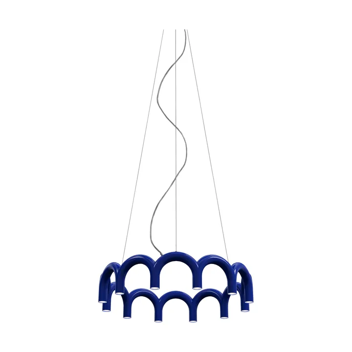 Arch サークル ペンダントランプ - Blue, Ø98 cm - Oblure