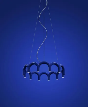 Arch サークル ペンダントランプ - Blue, Ø98 cm - Oblure