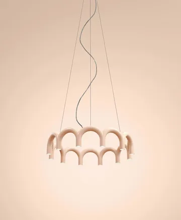 Arch サークル ペンダントランプ - Nude, Ø98 cm - Oblure