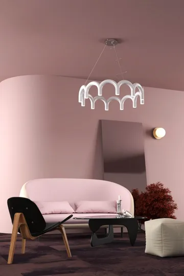 Arch サークル ペンダントランプ - White, Ø98 cm - Oblure