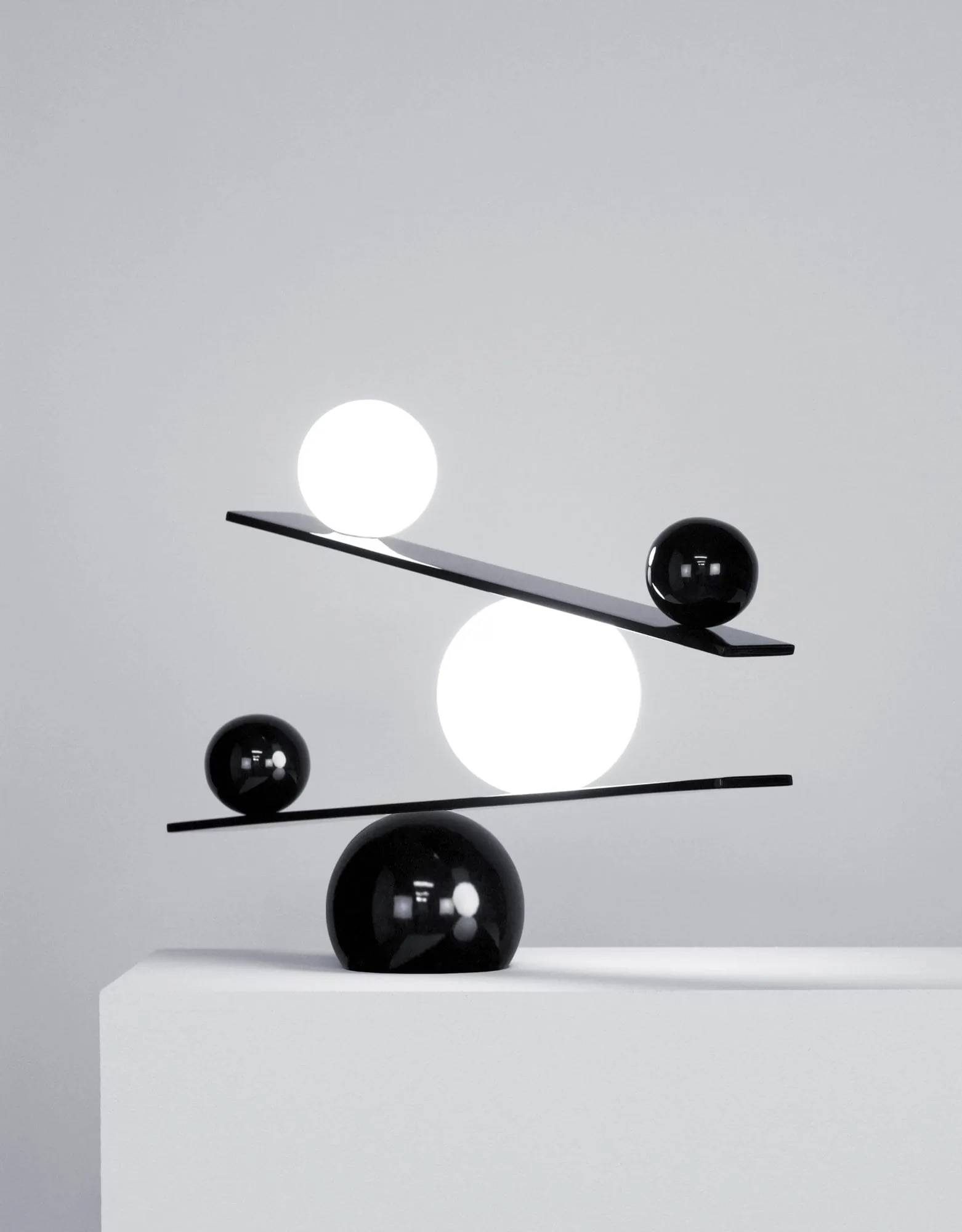 Balance テーブルランプ, Black, v2 Oblure