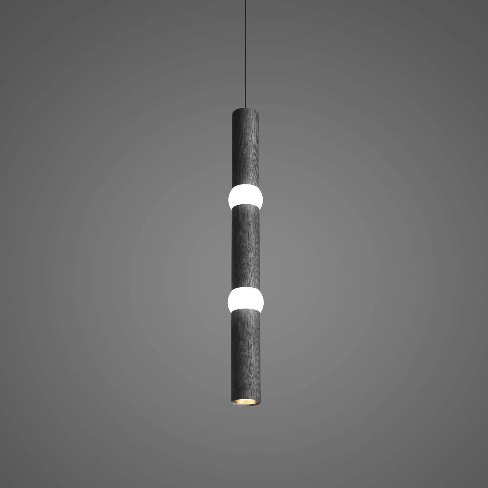Lightbone ペンダントランプ, Large 83.6 cm, black oak Oblure