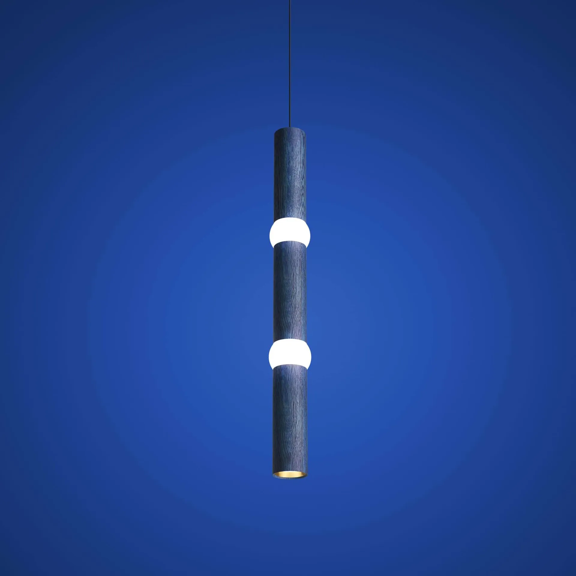Lightbone ペンダントランプ, Large 83.6 cm, blue oak Oblure