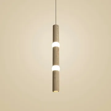 Lightbone ペンダントランプ - Large 83.6 cm, natural oak - Oblure