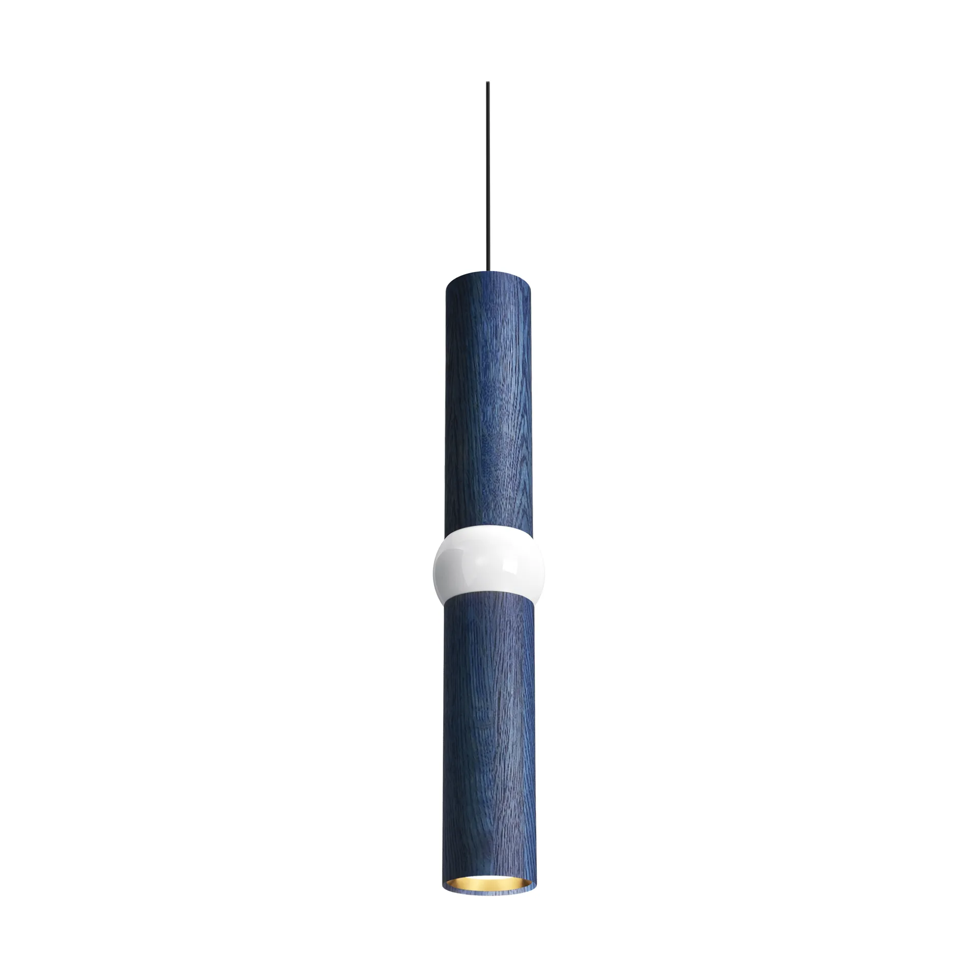 Lightbone ペンダントランプ, Medium 53.8 cm, blue oak Oblure