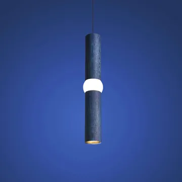 Lightbone ペンダントランプ - Medium 53.8 cm, blue oak - Oblure