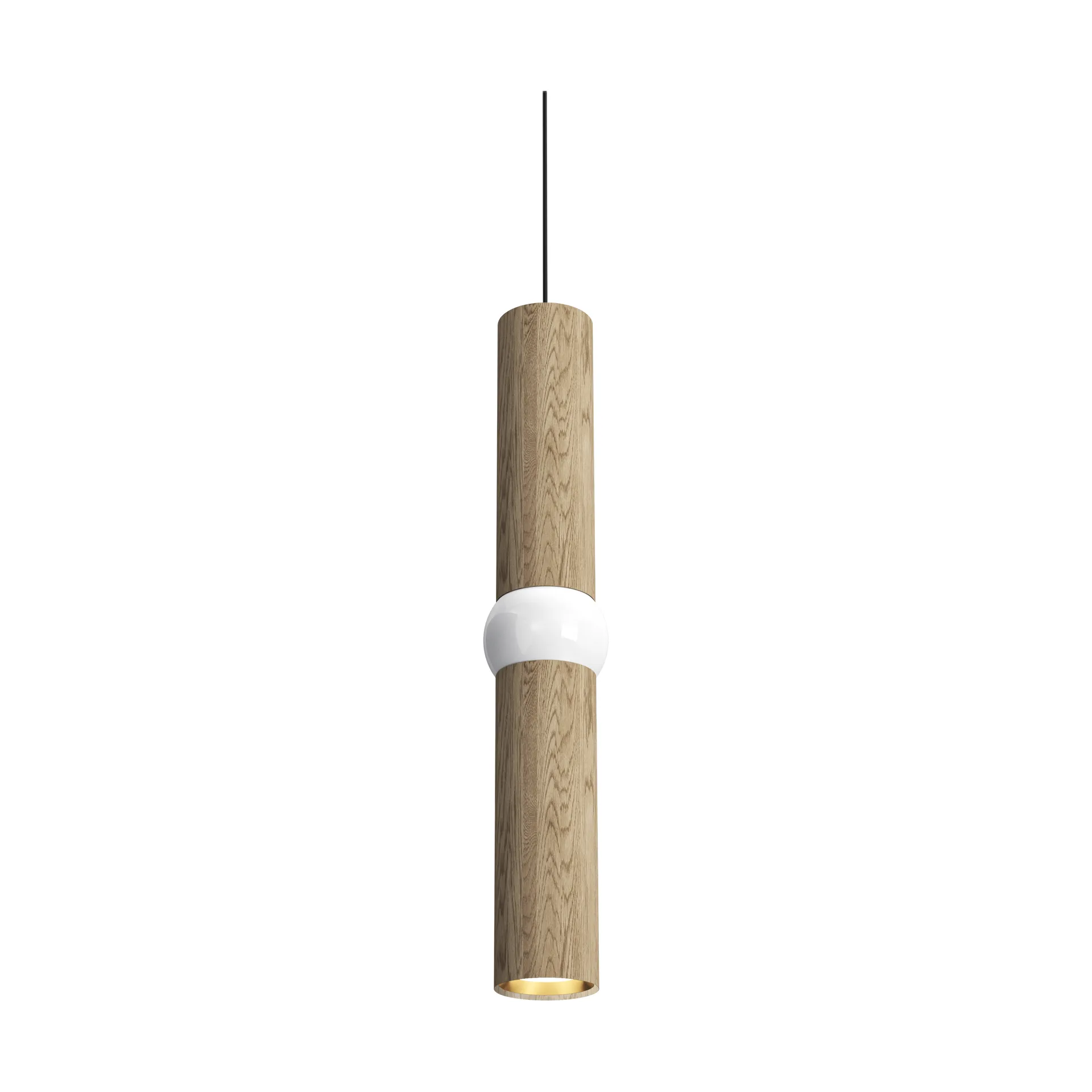 Lightbone ペンダントランプ, Medium 53.8 cm, natural oak Oblure