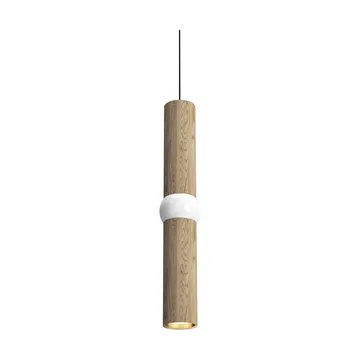 Lightbone ペンダントランプ - Medium 53.8 cm, natural oak - Oblure