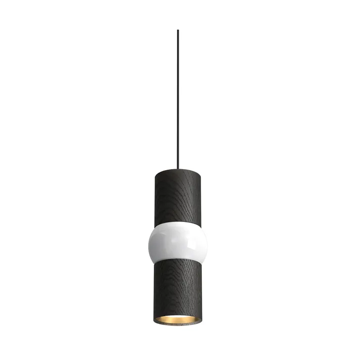 Lightbone ペンダントランプ - Small 24 cm, black oak - Oblure