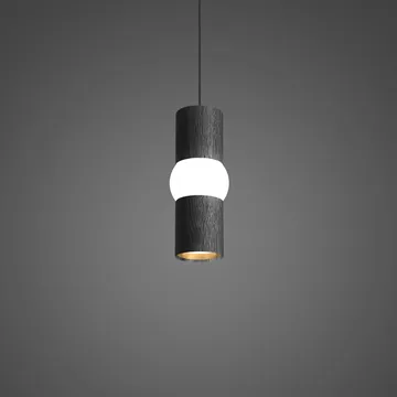 Lightbone ペンダントランプ - Small 24 cm, black oak - Oblure