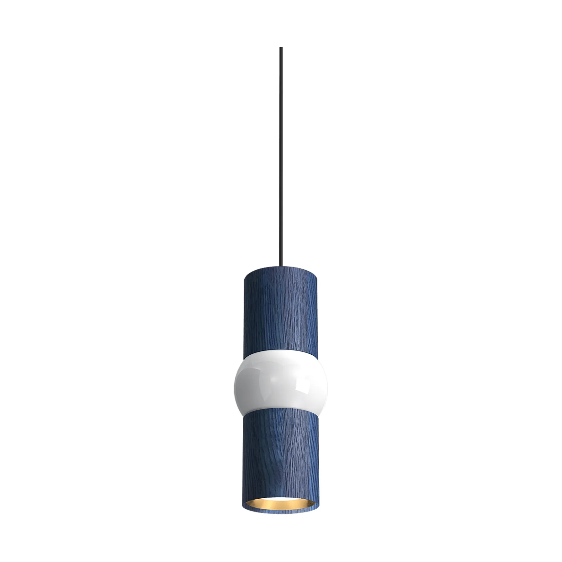 Lightbone ペンダントランプ, Small 24 cm, blue oak Oblure