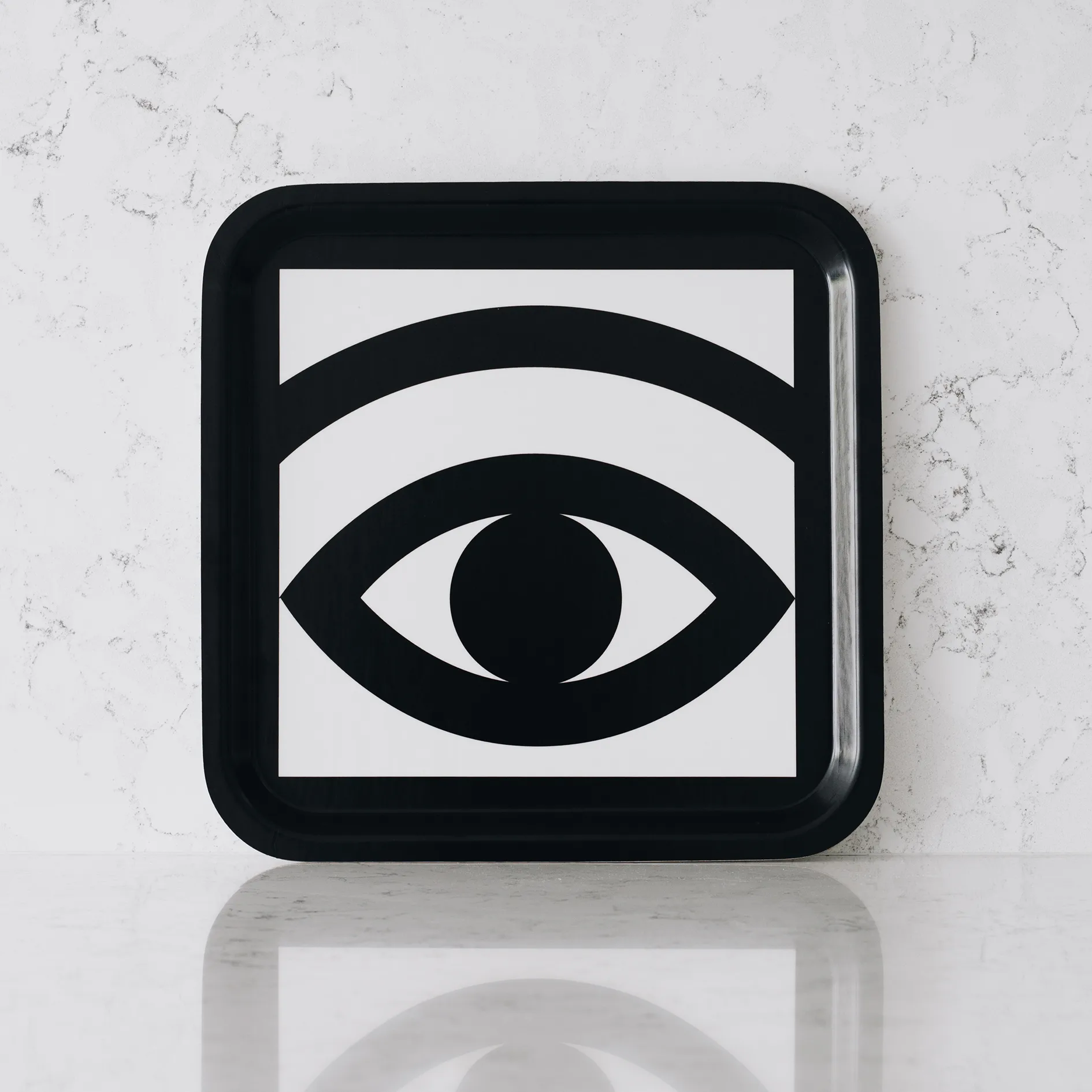 Ögon トレイ 32x32 cm, Black Olle Eksell | オーレ エクセル