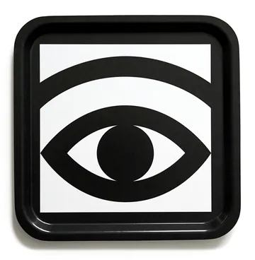Ögon トレイ 32x32 cm - Black - Olle Eksell | オーレ エクセル