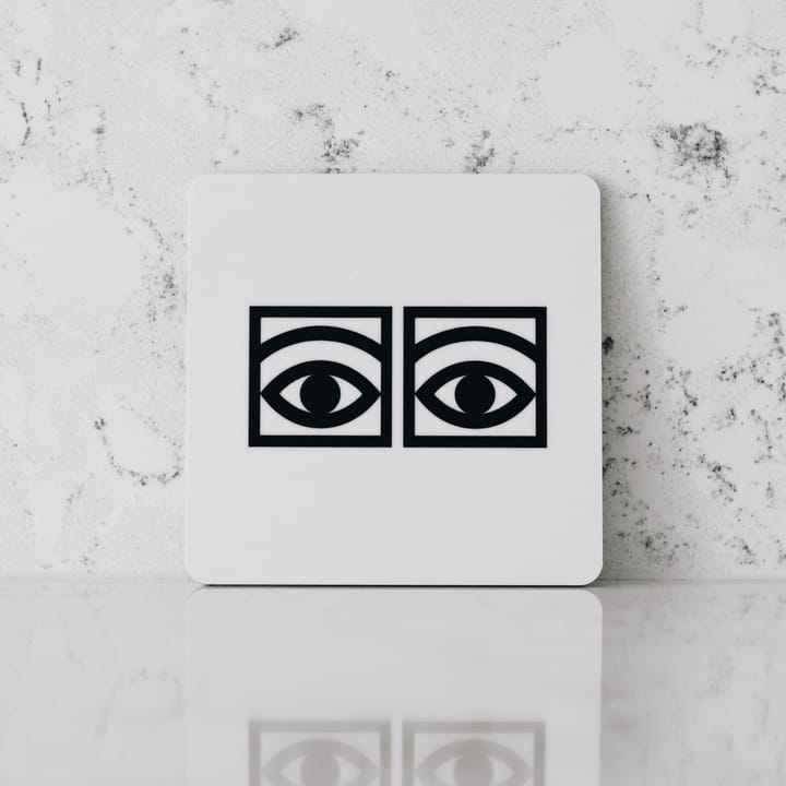 Ögon グラス コースター 4パック, White Olle Eksell | オーレ エクセル