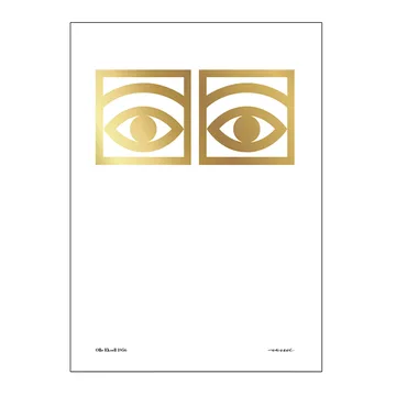 Ögon ゴールド ポスター - 50x70 cm - Olle Eksell | オーレ エクセル