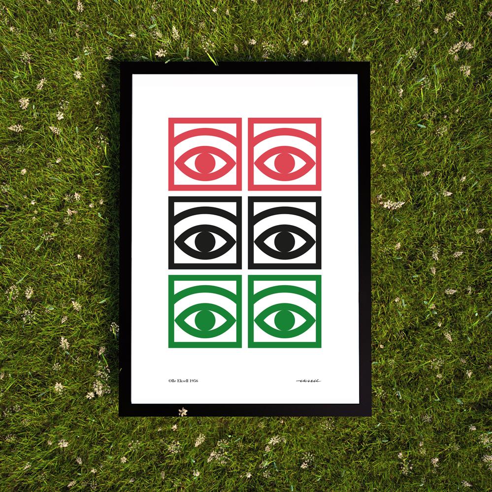 Ögon color ポスター, 50x70 cm Olle Eksell | オーレ エクセル