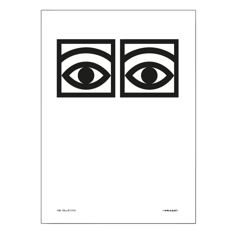 Ögon one-eye ポスター, 50x70 cm Olle Eksell | オーレ エクセル