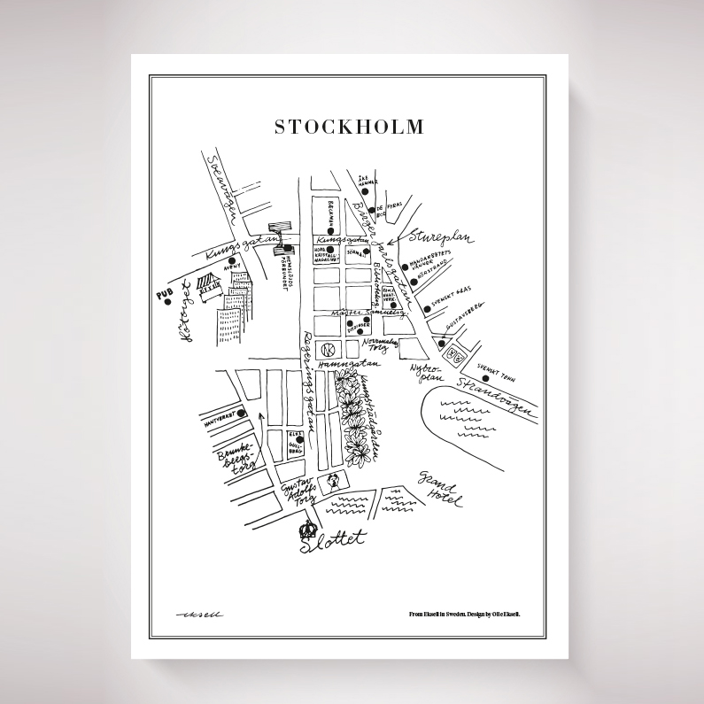 Olle Eksell | オーレ エクセル からのStockholm ポスター