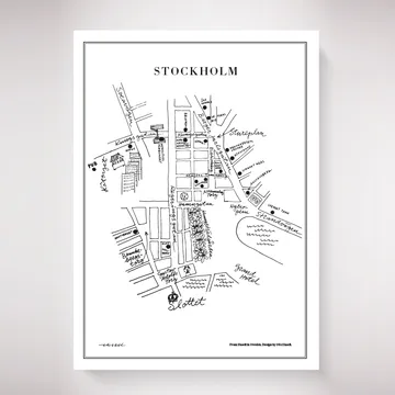 Stockholm ポスター - 50x70 cm - Olle Eksell | オーレ エクセル