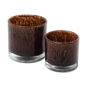 Fuji ティーライトホルダー Ø8 cm - Dark brown - Olsson & Jensen | オルソン & ジェンセン