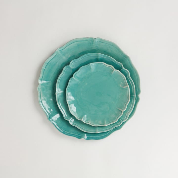 Judith ラージ ディナープレート Ø34 cm, Turquoise Olsson & Jensen | オルソン & ジェンセン