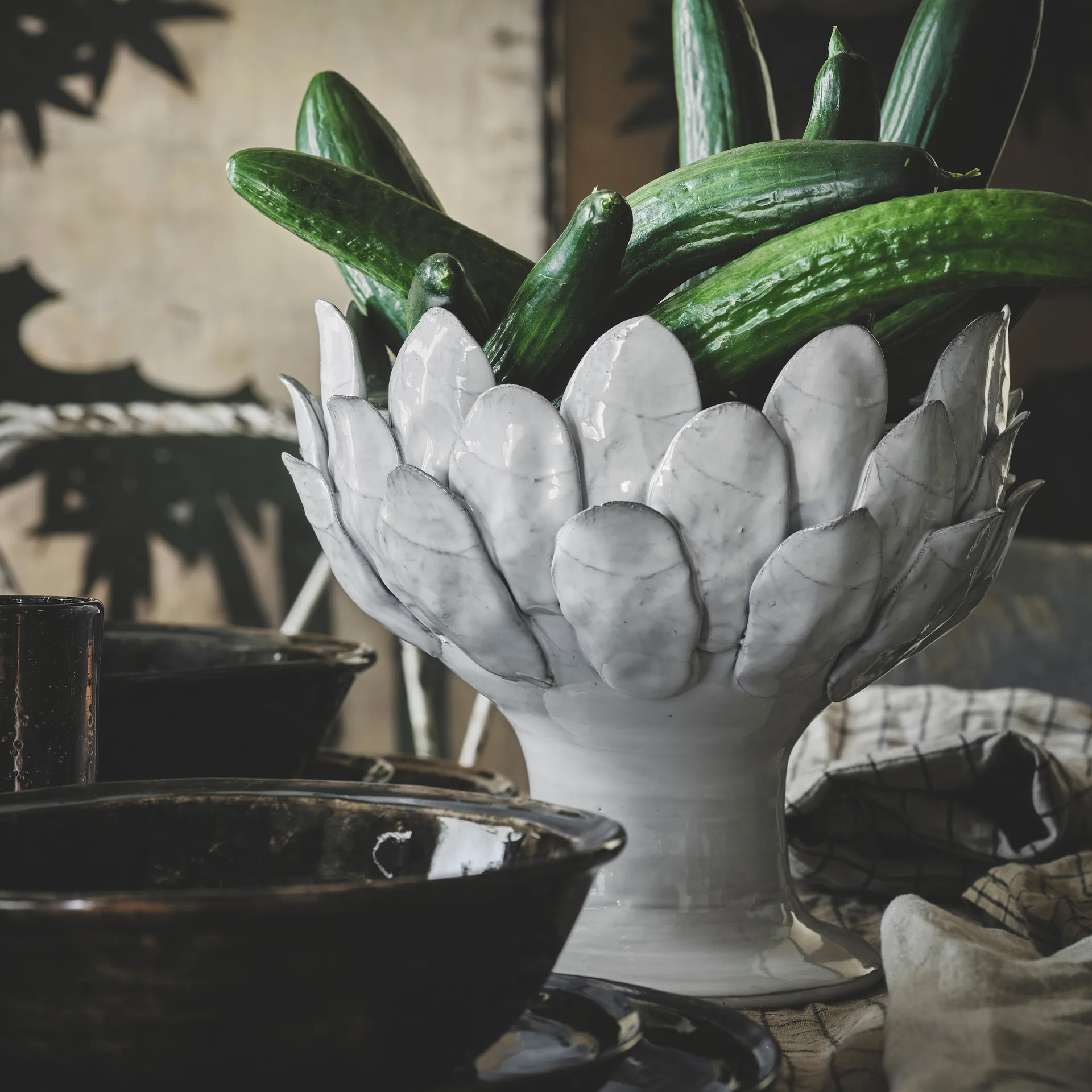 Marielle 植木鉢 スモール Ø23.5 cm, white Olsson & Jensen | オルソン & ジェンセン