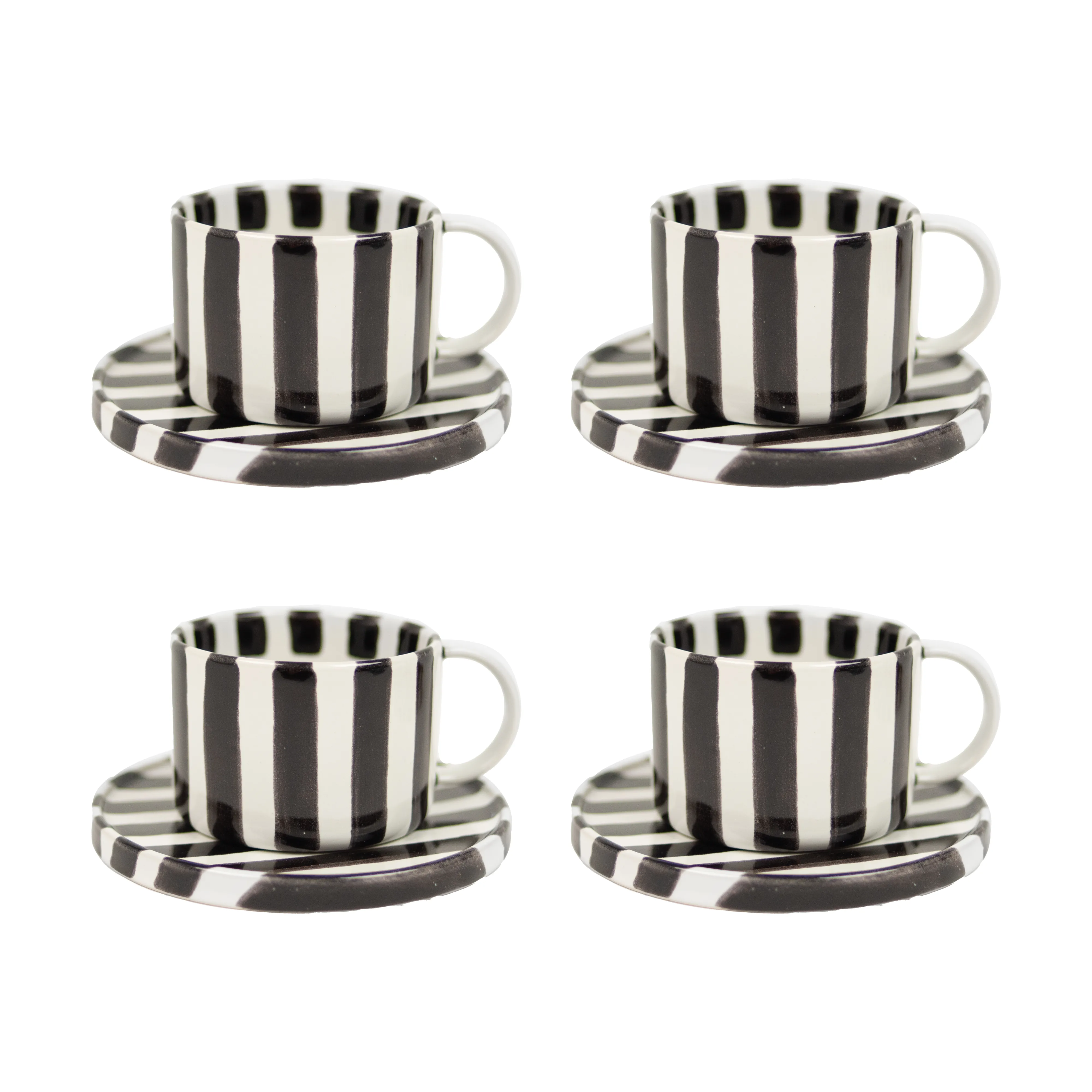Olsson & Jensen からのMonica kopp med fat 4-pack - Svart