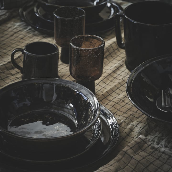 Yuki dinner plare, brown-black Olsson & Jensen | オルソン & ジェンセン