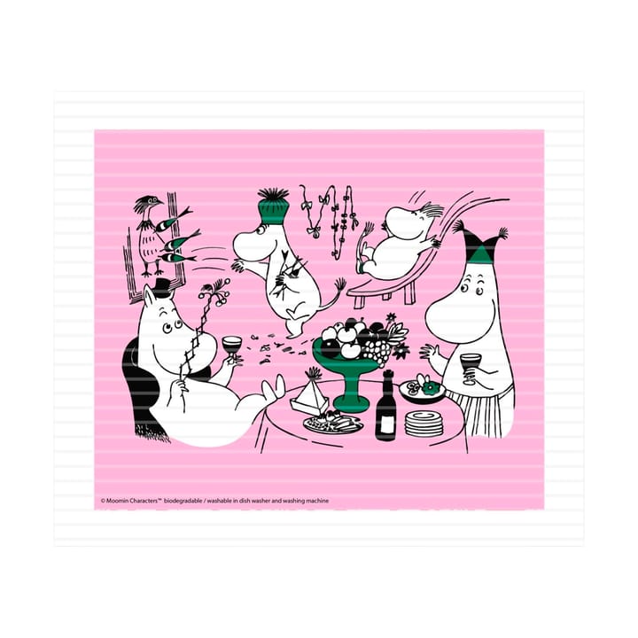 ムーミン 80 ディッシュクロス 17x20 cm - Pink - Opto Design | オプトデザイン