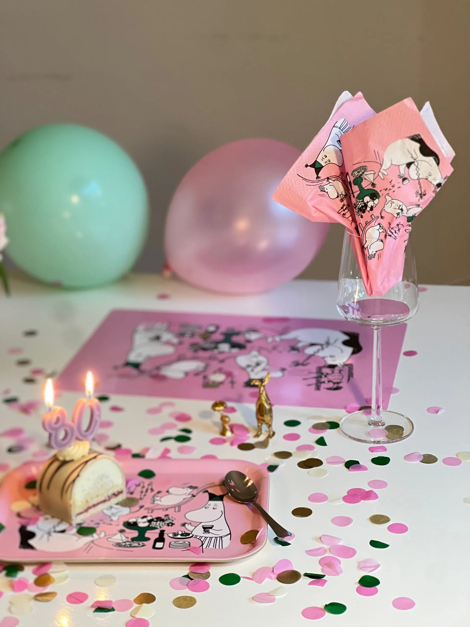 ムーミン 80 ペーパーナプキン 20枚, Pink Opto Design | オプトデザイン