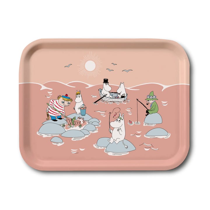 Fiske ムーミン summer 2022 トレイ 20x27 cm - Pink - Opto Design | オプトデザイン