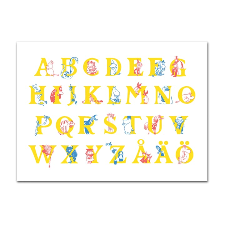 Mumin ABC ランチョンマット - 30x40 cm - Opto Design | オプトデザイン