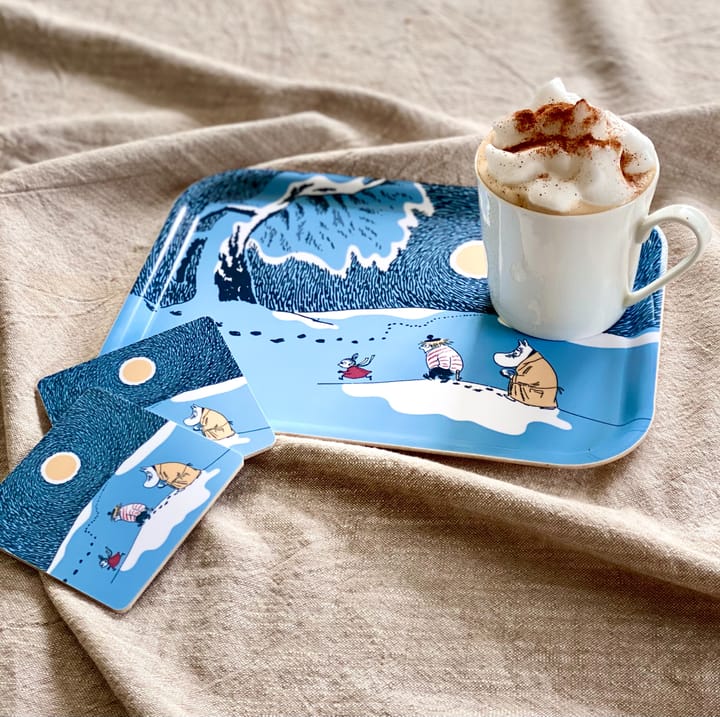 Snow moonlight コースター winter 2021 4パック, 9x9 cm Opto Design | �オプトデザイン
