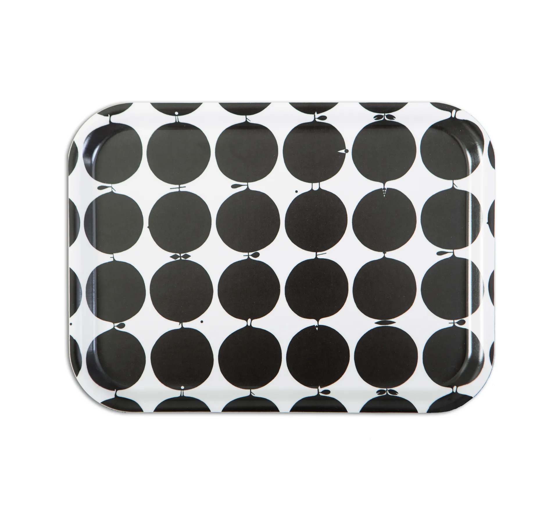 Tallyho トレイ 36x28 cm, Black-white Opto Design | オプトデザイン