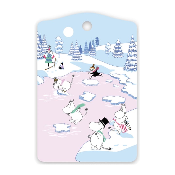 ムーミン カッティングボード winter 2022 20x30 cm - Blue-white-pink - Opto Design | オプトデザイン