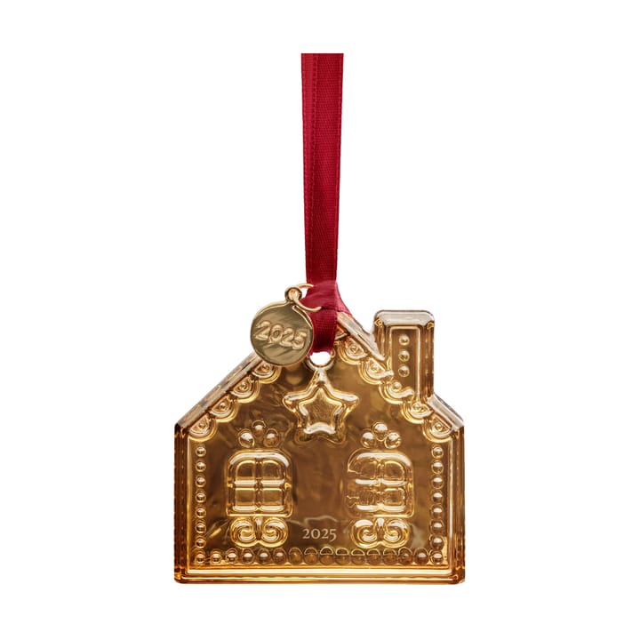 Annual holiday オーナメント クリスマスデコレーション - Gingerbread House 2025, 21 K gold - Orrefors | オレフォス